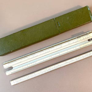 Vintage Sowjetisch-Ramenskoje Rechenschieber 5161-72 1974 UdSSR Math Calculator & Case - Ingenieur metrisches Lineal, Zeichenwerkzeuge, Lernhilfe