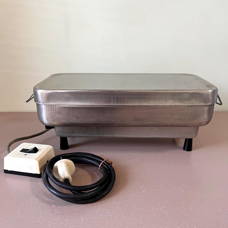 Stainless Steel Electric Sterilizer Soviet Vintage Lab Equipment Tattoo