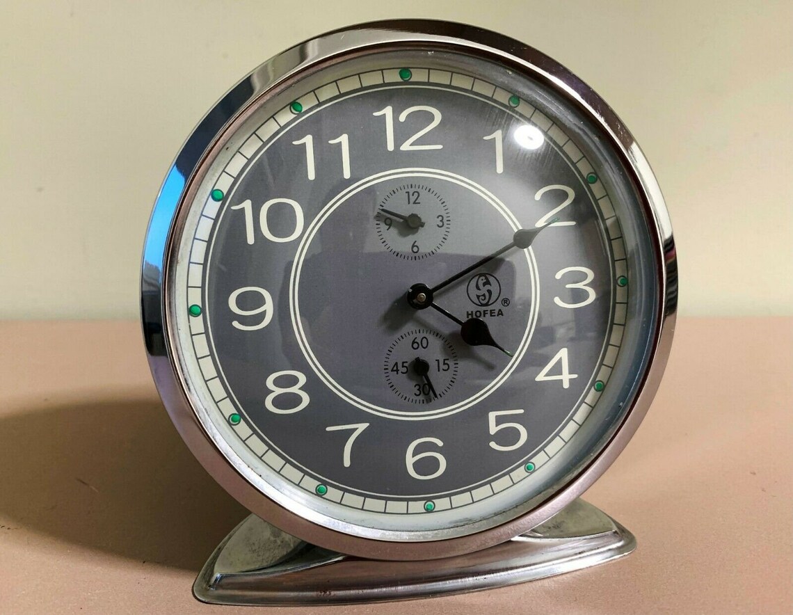 Vintage HOFEA Chinese Mechanical Alarm Clock China Made 1970s Etsy