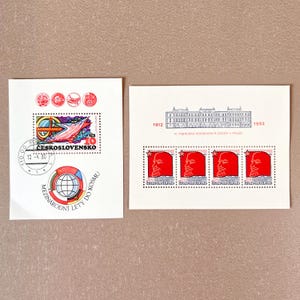 Mezinárodní Lety Do Kosmu & VI. Všeruská Konference Sellos SDDSR Mini Hojas MNH, Regalo para Coleccionistas