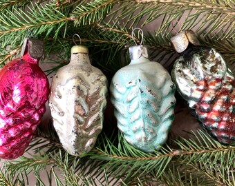 ソビエト ヴィンテージ クリスマス ツリー オーナメント 4 個セット