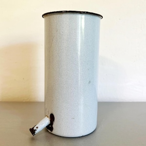 Enamel Medical Jug SFINX 1930s Czechoslovakian Blue Pitcher Retro Wall Planter Rustic Farmhouse Kitchen Utensil Holder CSSR Enamelware Decor