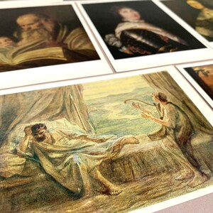 Odessa Museum 1984 Postcard Set of Western European Paintings - Beautiful Fine Art Reproductions Perfect for Framing, Scrapbooking