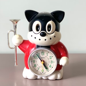 Norakuro Alarm Clock Retro Tinko Speak up Vintage Japanese Cartoon