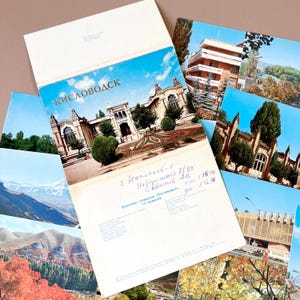 Vintage Kislovodsk Postkarten Set: 1982 UDSSR Reise Ephemera