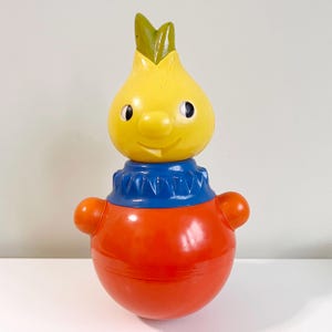 Vintage Cipollino Roly-Poly Doll: USSR Musical Toy, 1970s Collectible