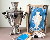 Rare 1988 Soviet 3L Samovar Dnipropetrovsk Factory Nickel-Plated Electric Kettle USSR Russian Samovar, Tea Kettle, Water Urn, Tea Gifts