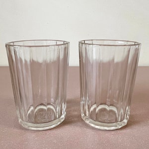 Authentic Soviet Vintage Faceted Vodka Shot Glasses - 2 Original Soviet Granyonyi Stakan Cups 100ml Capacity Classic Faceted Design