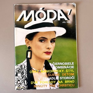 1988 Czech Fashion Magazine: Móda, 80s Style with Pattern