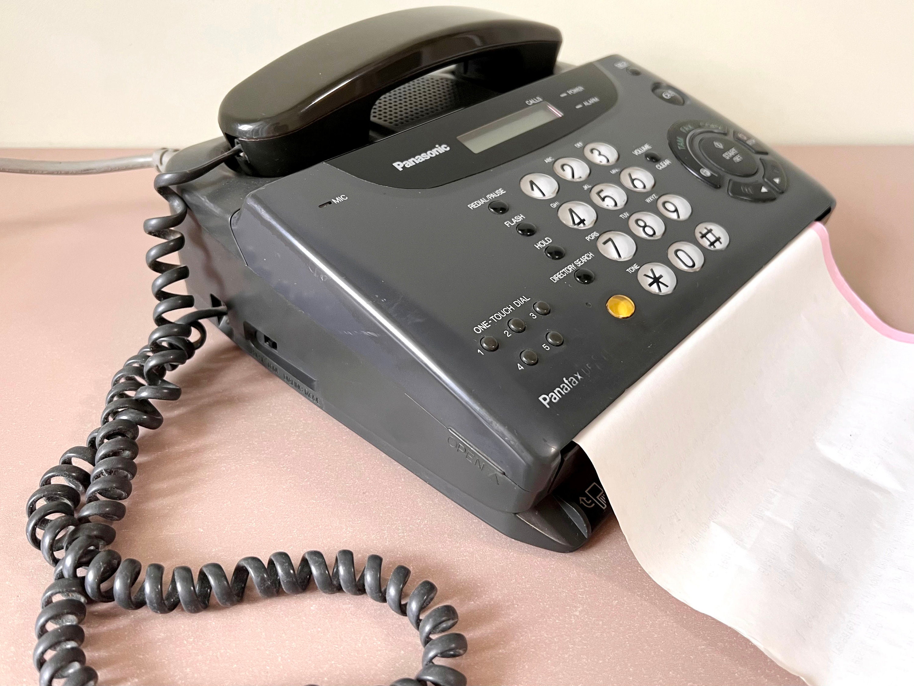 Panafax UF-S1 Vintage Panasonic Fax Machine Telephone With Answer