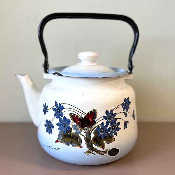 Enamel Tea Pot Etsy