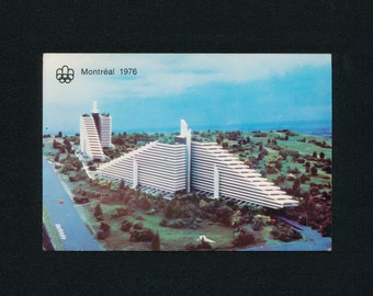 Vintage 1976 Montreal Olympic Village Postcard Architectural Marvel of the Game 1980 XXI Olympic Games - Rare Olympic Collectible