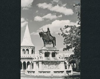1959 Budapest Postcard: Fisher's Bastion & St. Stephen's Monument