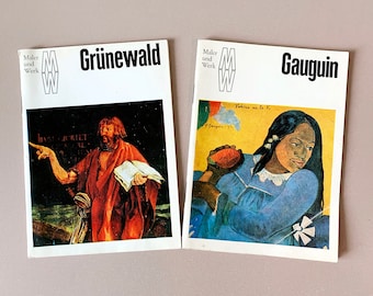 2x DDR Kunstheftreihe Maler und Werk mit Grünewald und Gauguin Deutsche Kunstbücher für junge Leser Kunstgeschichte-Bücher Ostdeutsche Kunst