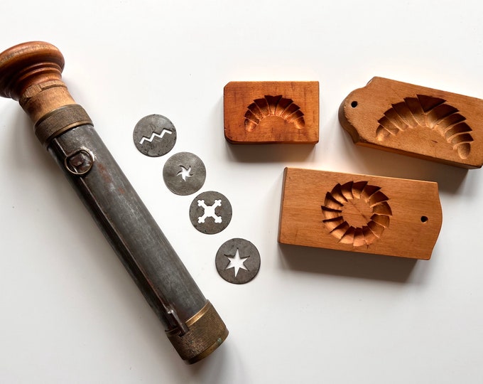 Antique Cake Decorating Piping Syringe Pastry Icing Wood/metal Etsy