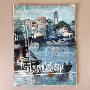 Friendship: An Illustrated Youth Monthly March 1958 Cold War Propaganda Magazine English Language Illustrated Magazine