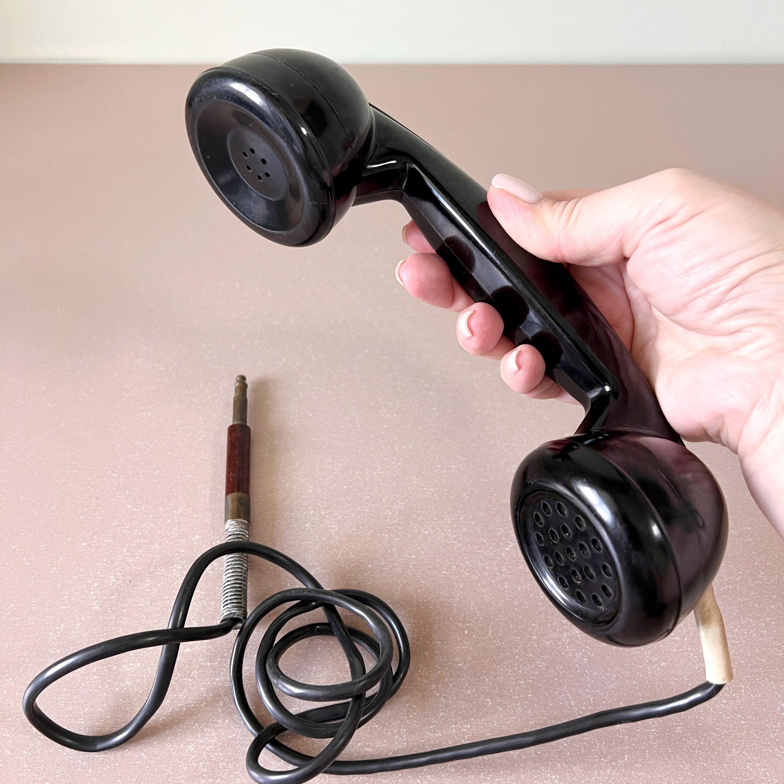 レア⭐hulger レトロ電話ハンドセット バーガンディ レア⭐hulger レトロ電話ハンドセット バーガンディ Telephones