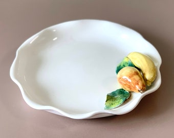 洋ナシ、陶器の装飾デザイン キッチン用陶器製洋ナシ装飾 - Etsy 日本