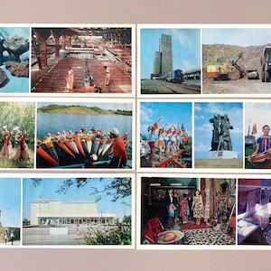 Ensemble de cartes postales panoramiques soviétiques - 11 millésime 1986 URSS Zhezkazgan Kazakhstan | Souvenir, Ephemera, Voyage, Scrapbooking Cartes