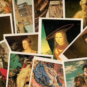Beaux-arts Peintures de maîtres anciens 16 Ensemble de cartes postales 1985 Musée de Moscou URSS Russie, Art européen Éphémère, Scrapbooking, Peintures, Musée d’art