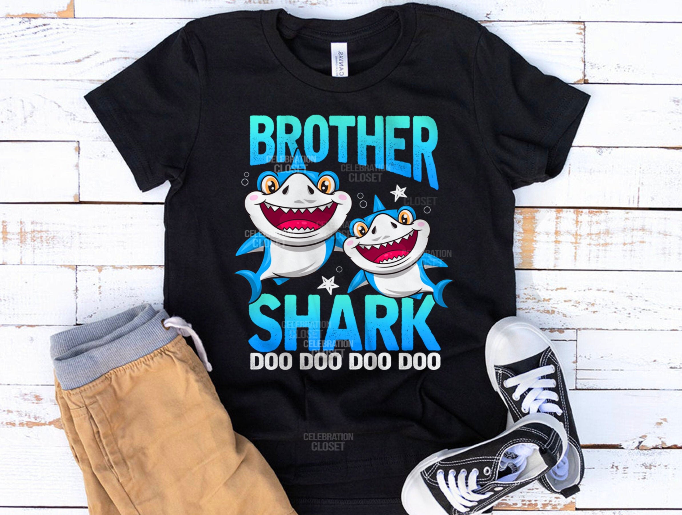 Baby Shark Family Shirts Birthday Boy Brother Shark Birthday Etsy