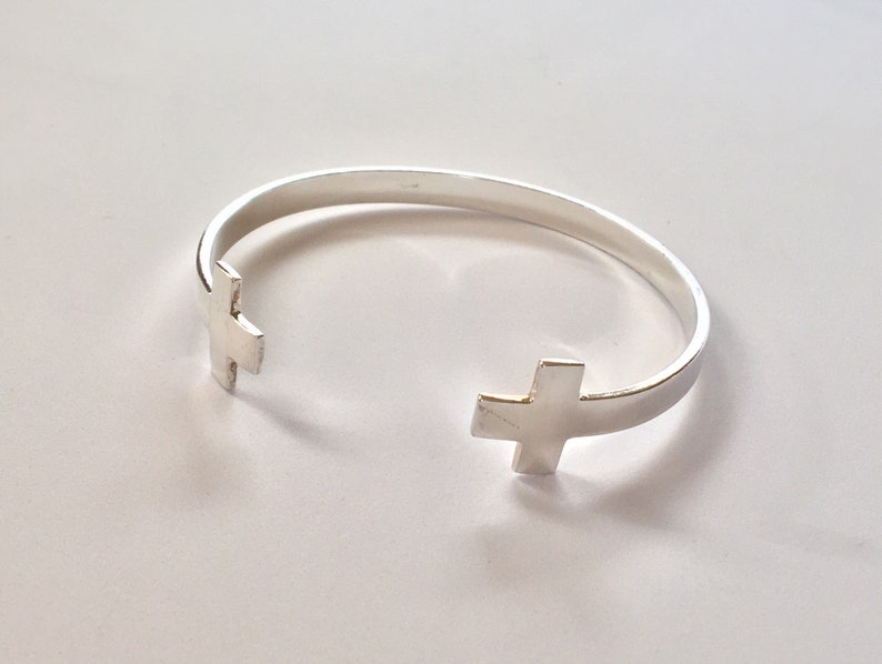 Cross Sterling Silver Bracelet