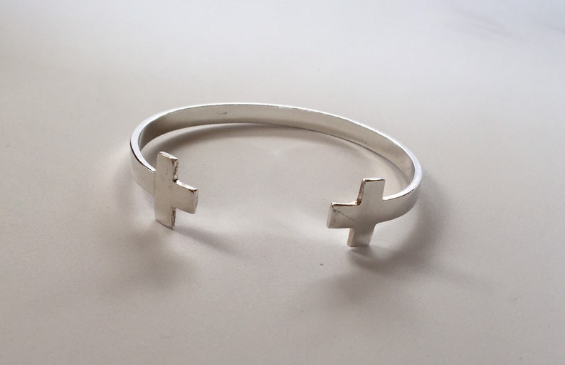 Cross Sterling Silver Bracelet