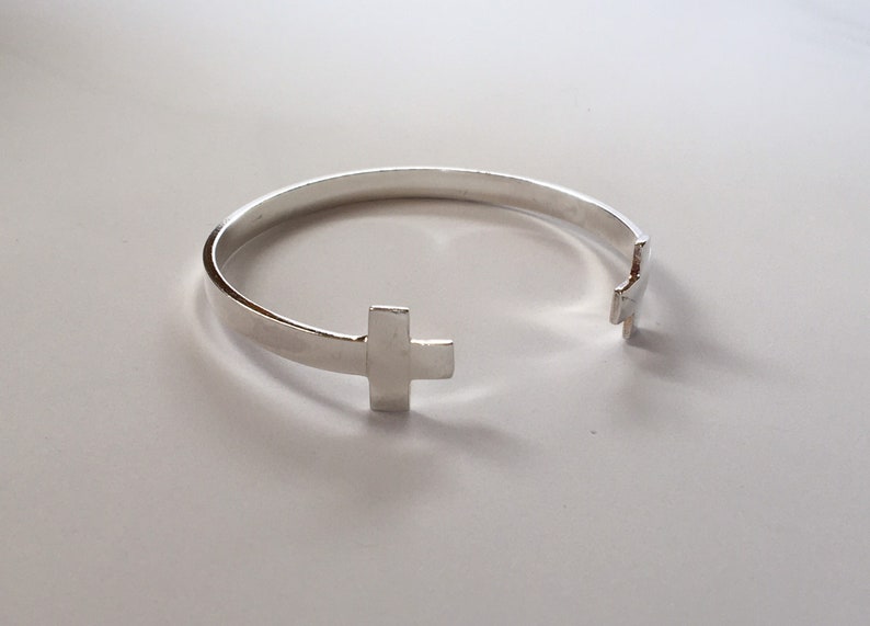 Cross Sterling Silver Bracelet