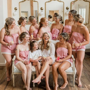 Bridal party getting ready rompers cheap