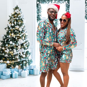 Matching christmas pajamas etsy sale