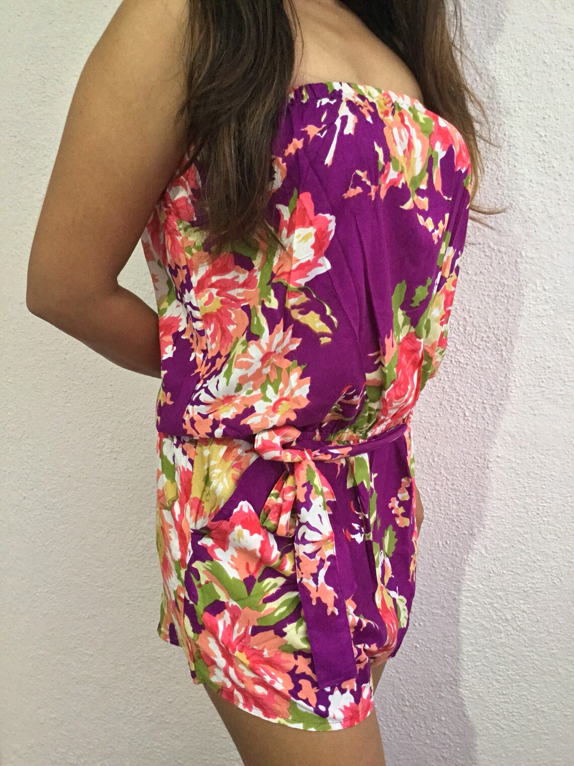 White bridesmaid romper bride romper wedding romper Etsy