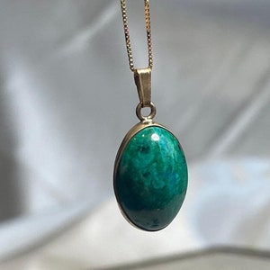 Eilat Stein Halskette, König Solomon Stein, 14K Gold, Geschenke für Frau, Geschenk für sie, Israel, Geschenke für Schwester, Geschenke für Freundin, israel