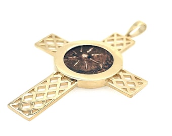 Authentieke munt weduwe, 14K goud, antieke weduwe mijt munthanger, Jezus oude munt sieraden, cadeau voor weduwe, christelijke munt ketting