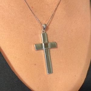 Nano Bible Cross Pendant, 925 Silver, Christian jewelry, Nano Sim, dad gifts, Faith gift, Christian gift, Cross pendant, Mothers Day