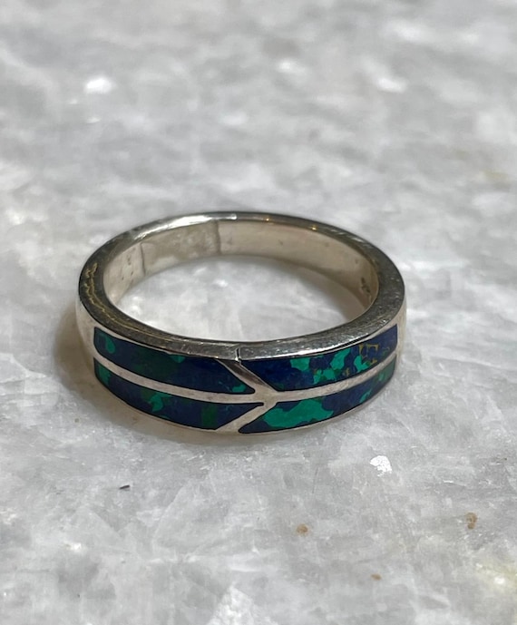 Anillo de piedra de Eilat, plata de ley 925, regalos para esposa