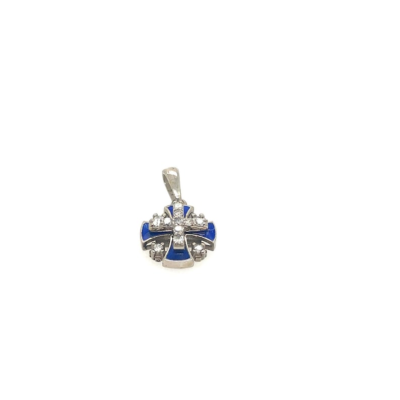 Jerusalem Cross Pendant, Diamonds, Cross Necklace, 14k Solid Gold, 14K ...