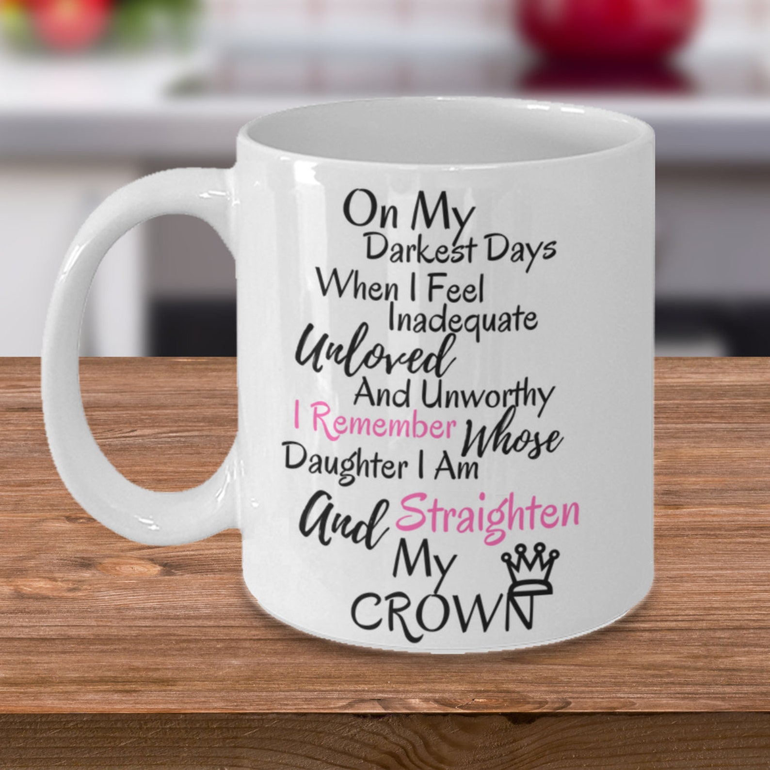 Christian Coffee Mug on My Darkest Days When I Feel Inadequate Etsy