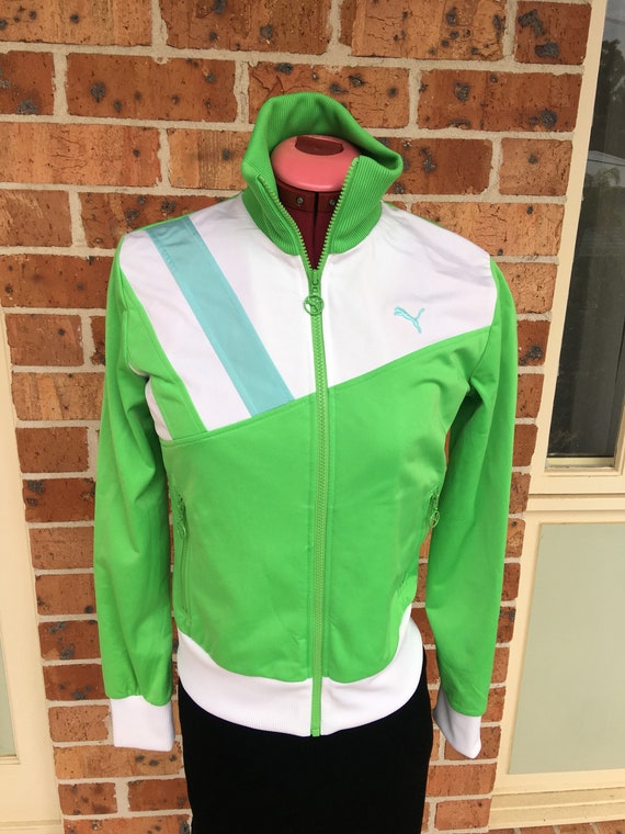 green puma tracksuit