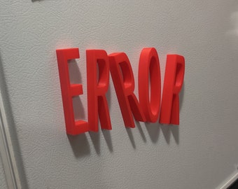 Developer Error Fridge Magnet | Source Engine | Garry's Mod | GMOD | Counter Strike | Half Life