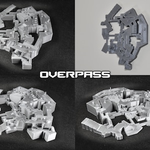Counter-Strike Map Layout Wandkunst | CS2 | CSGO | 3D Druck | Staub2 | Trugbild | Inferno | Schwindel | Kern | Überführung | Zug Bild 6