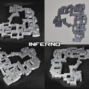 Counter-Strike Map Layout Wandkunst | CS2 | CSGO | 3D Druck | Staub2 | Trugbild | Inferno | Schwindel | Kern | Überführung | Zug Bild 3