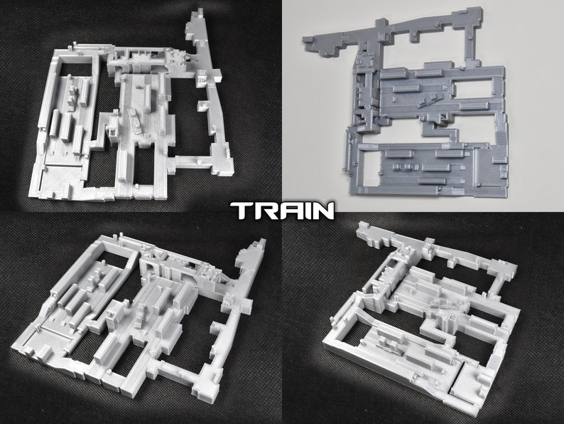 Counter-Strike Map Layout Wandkunst | CS2 | CSGO | 3D Druck | Staub2 | Trugbild | Inferno | Schwindel | Kern | Überführung | Zug Bild 7