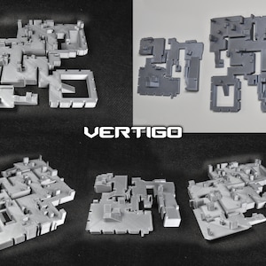 Counter-Strike Map Layout Wandkunst | CS2 | CSGO | 3D Druck | Staub2 | Trugbild | Inferno | Schwindel | Kern | Überführung | Zug Bild 8