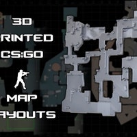 3D Counter Strike Dust2 Map Inspired Wall Art -framed With Unique ...