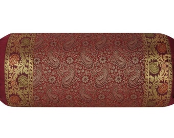 Cushion Handmade Bolster Cover Bed Bed Decor Cylindrical Pillowcase Silk