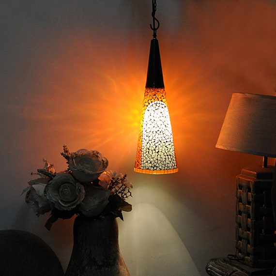 Rustic Glass Ceiling Lights/ Vintage Pendant Lights Modern Etsy