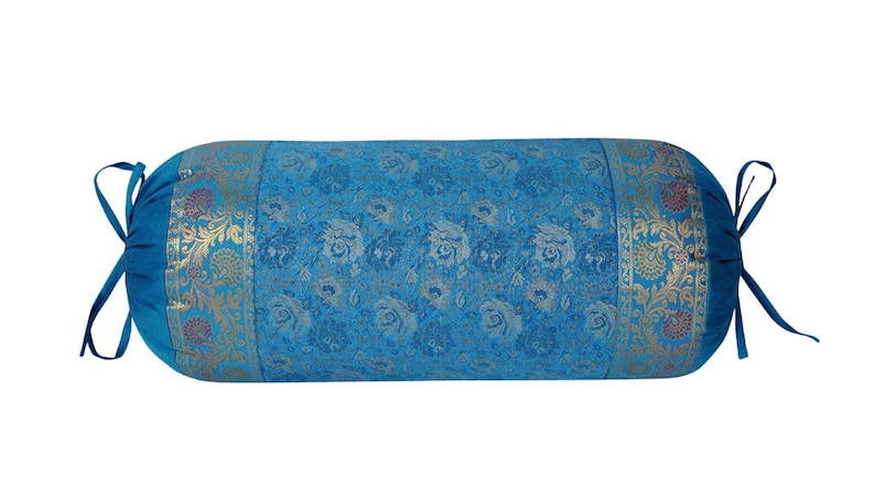 Bolster Cushion Indian Silk Bedroom Pillow Case Bolster Cover Sofa Decoration 30 x 15 Inch Wedding Gift Decor Bolster Cushion Indian Silk Bedroom Pillow Case Bolster Cover Sofa Decoration 30 x 15 Inch Wedding Gift Decor