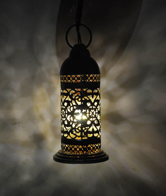 Handmade Mini Lantern Decorative Moroccan Light Hanging Metal Etsy