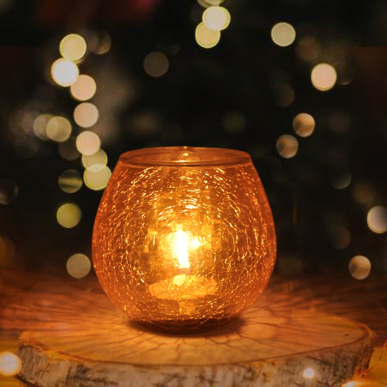 Glass Candle Holder/handmade Candle Holder/gift Candle Etsy