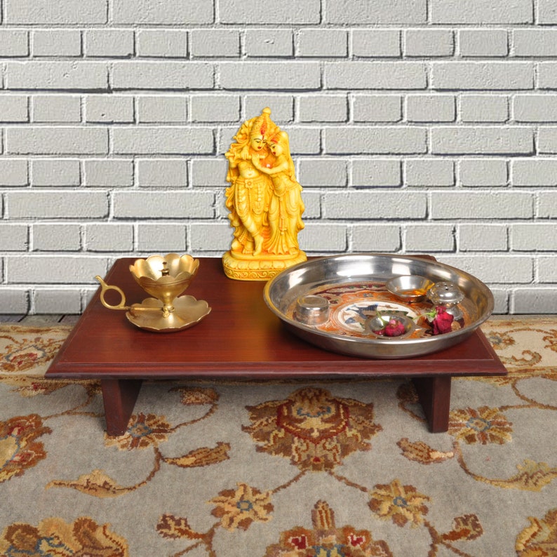 Diwali Puja Chowki Table for Personal Meditation Handmade Etsy